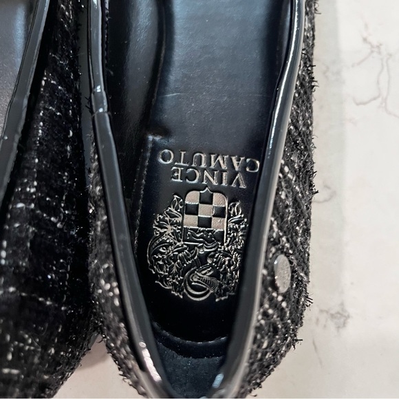 VINCE CAMUTO NWOB Tweed & Patent Leather Minndy Flats Size 10 - Picture 7 of 11